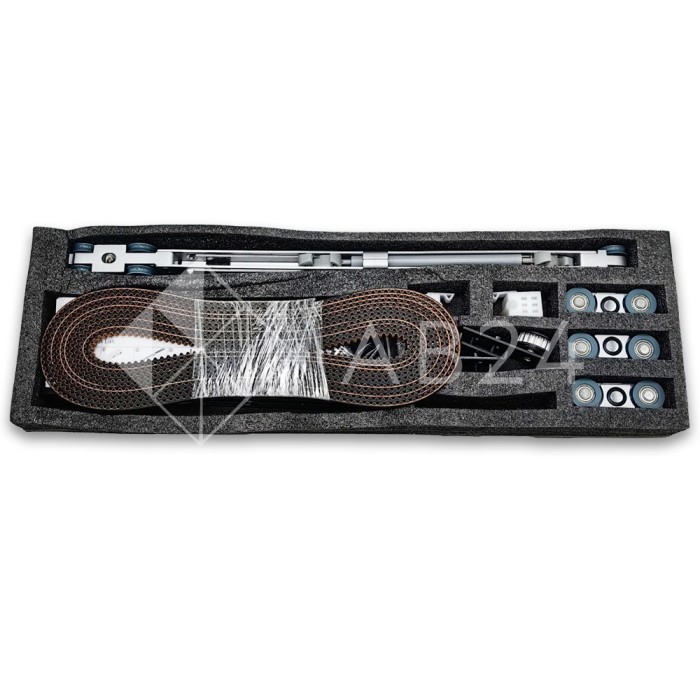 Раздвижная система FDS-17.2S синхронизированная для двух дверей, черный