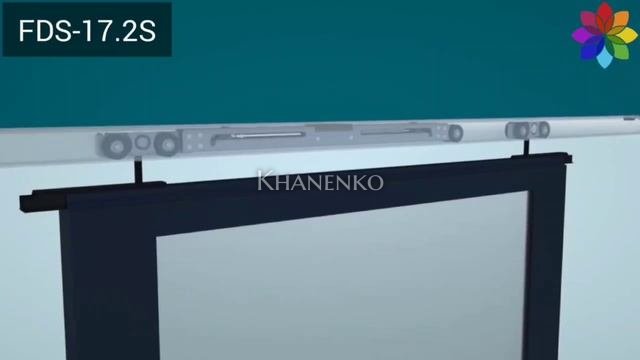 Раздвижная система FDS-17.2S синхронизированная для двух дверей, черный