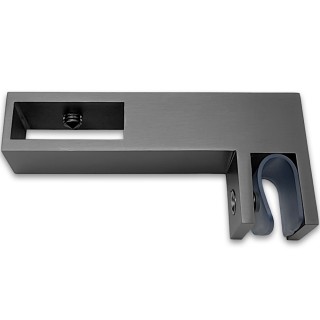 Держатель стекла FDC-35 сквозной 30х10 горизонтальный, нержавейка/оружейная сталь