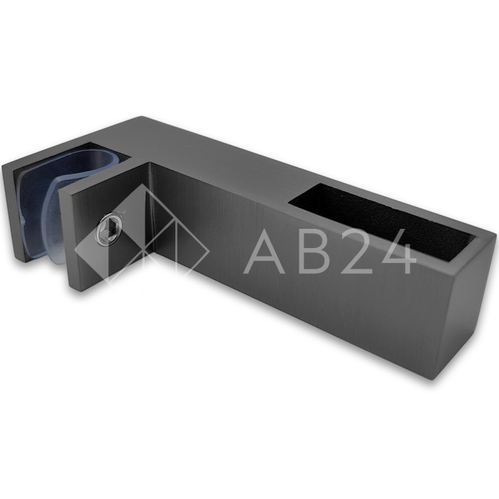 Держатель стекла FDC-35 сквозной 30х10 горизонтальный, нержавейка/оружейная сталь