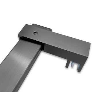 Держатель стекла FDC-35 сквозной 30х10 горизонтальный, нержавейка/оружейная сталь