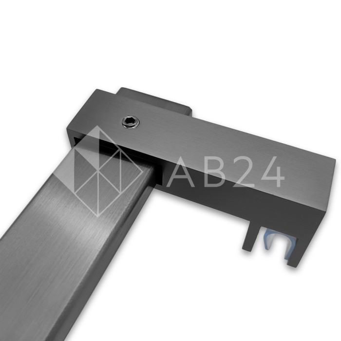 Держатель стекла FDC-35 сквозной 30х10 горизонтальный, нержавейка/оружейная сталь