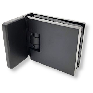 Петля FDP-180.1-DEF с дефектом Аврора стена-стекло 90° с крышками, латунь/черный