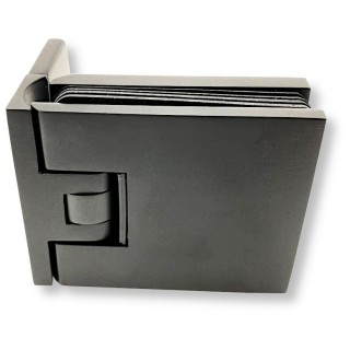 Петля FDP-180.1-DEF с дефектом Аврора стена-стекло 90° с крышками, латунь/черный