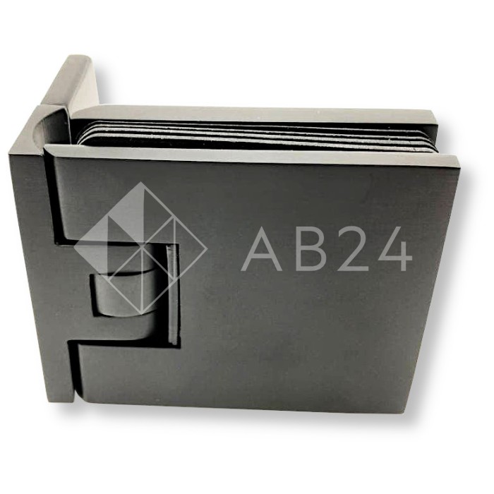 Петля FDP-180.1-DEF с дефектом Аврора стена-стекло 90° с крышками, латунь/черный