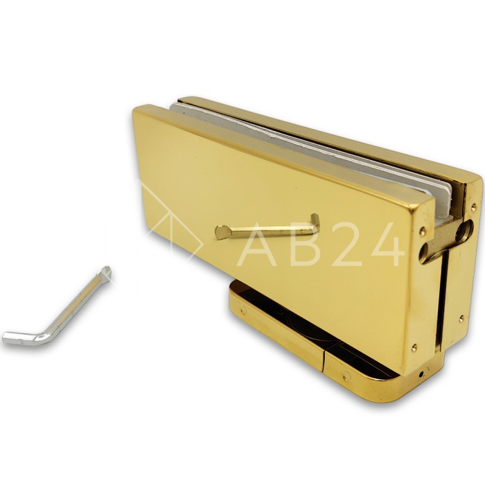 Петля с доводчиком FKD-04 нагрузка от 60 до 85 кг, нержавейка/золото