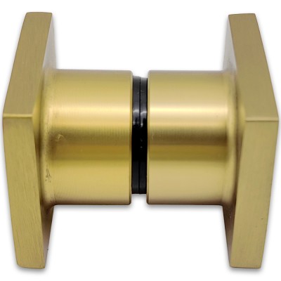 Ручка кноб FDR-30E ЭКОНОМ квадратная, нержавейка/брашированное золото