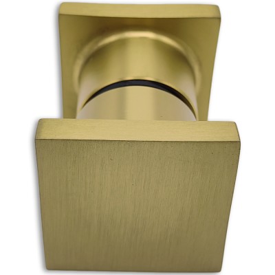 Ручка кноб FDR-30E ЭКОНОМ квадратная, нержавейка/брашированное золото