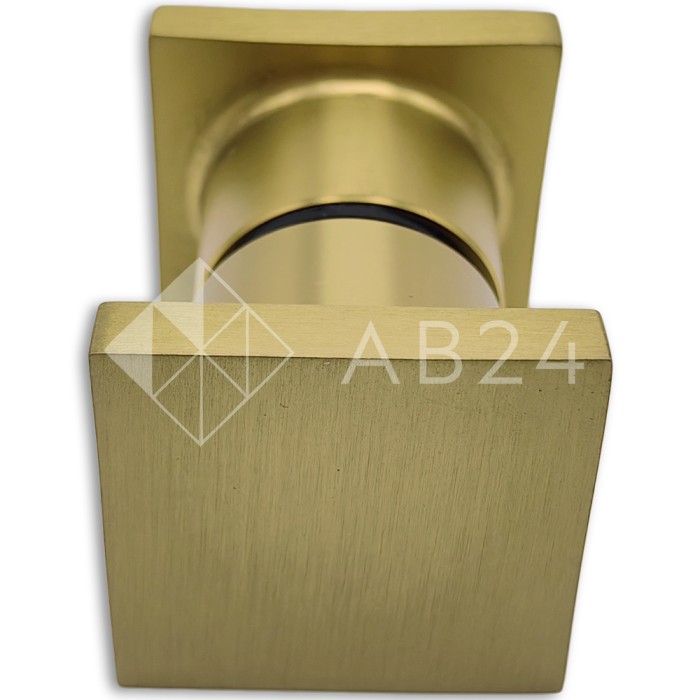 Ручка кноб FDR-30E ЭКОНОМ квадратная, нержавейка/брашированное золото