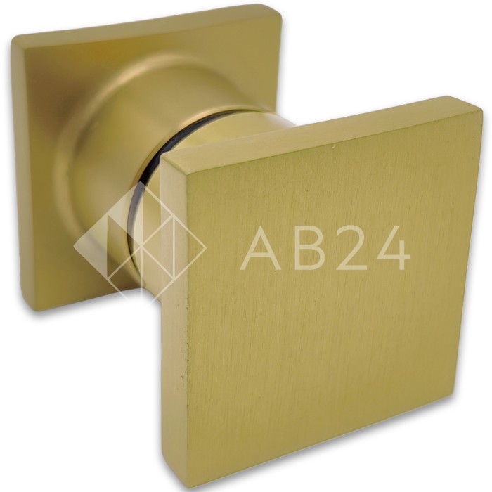 Ручка кноб FDR-30E ЭКОНОМ квадратная, нержавейка/брашированное золото