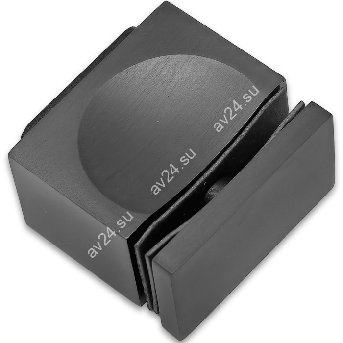 Ручка кноб FDR-67 с резиновым торцом (односторонняя), алюминий/оружейная сталь