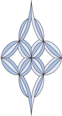 Бевелс AV345 (16 элементов) 292 х 552 мм