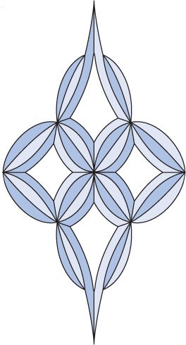 Бевелс AV345 (16 элементов) 292 х 552 мм