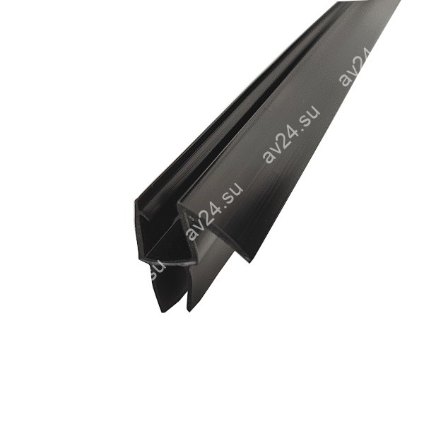 Уплотнитель ПРЕМИУМ нижний черный 1,1 м под стекло 6 мм FDPP-436.6