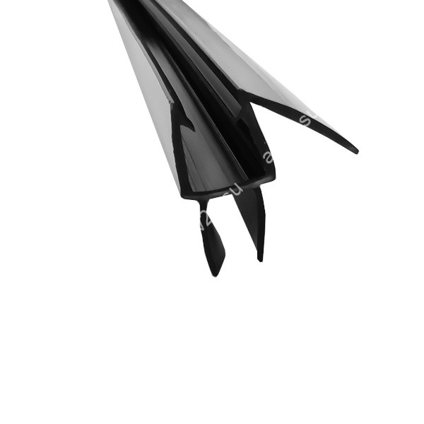 Уплотнитель ПРЕМИУМ нижний черный 1,1 м под стекло 6 мм FDPP-436.6