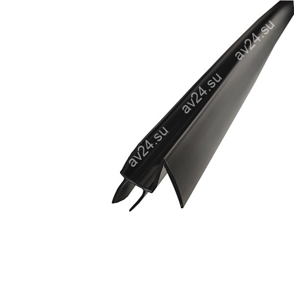 Уплотнитель ПРЕМИУМ нижний черный 1,1 м под стекло 6 мм FDPP-436.6