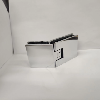 Петля Аврора FDP-186 стекло-стекло 135˚ без крышек, латунь/хром