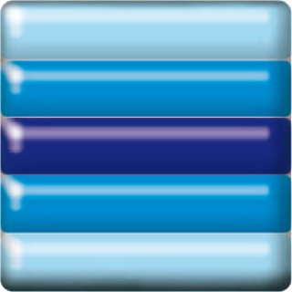 Фьюзинг квадрат DFTH 003 синего цвета, 6 см