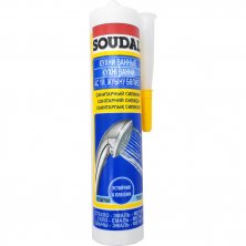 Санитарный силикон Soudal прозрачный 280 мл FDA-66
