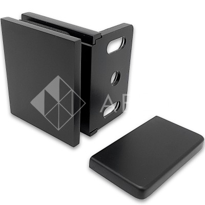 Коннектор для стекла Пегас FDK-105, 56х50 мм стена-стекло 90°, латунь/черный