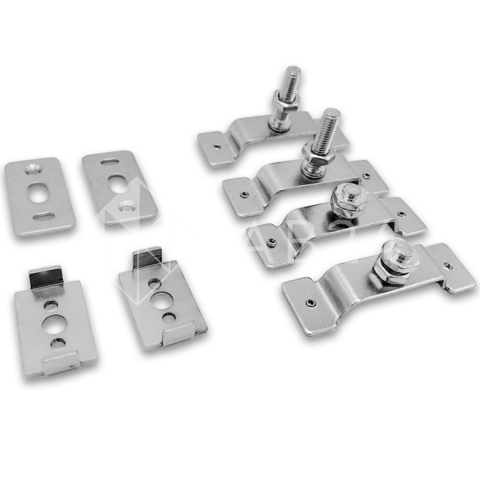 Набор FDS-173 для крепления неподвижного стекла для раздвижной системы FDS-17, алюминий