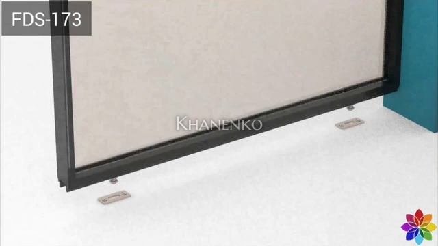 Набор FDS-173 для крепления неподвижного стекла для раздвижной системы FDS-17, алюминий