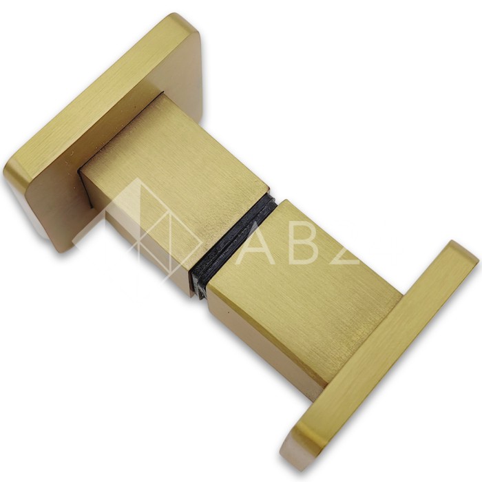 Ручка кноб FDR-31E ЭКОНОМ квадратная, нержавейка/брашированное золото