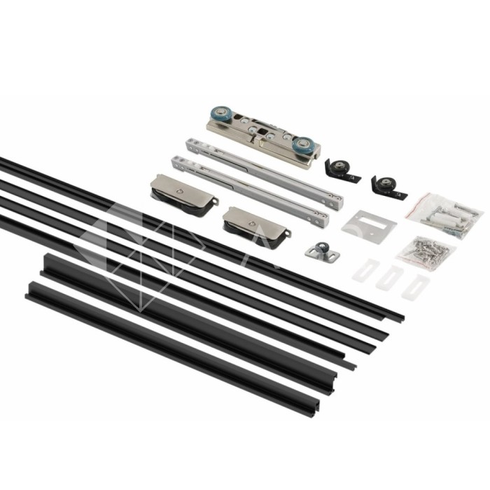 Раздвижная система FDS-21 парящая дверь купе, черный