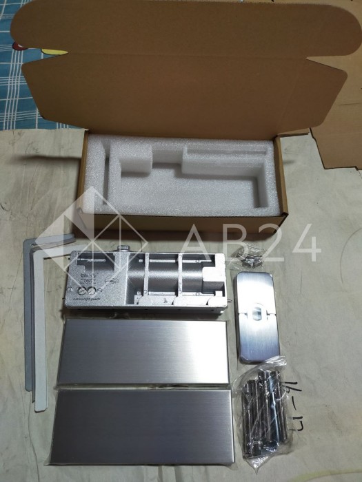 Петля с доводчиком FKD-05 нагрузка от 60 до 100 кг, нержавейка/матовый