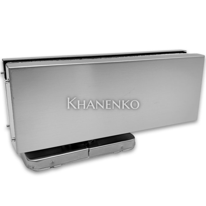 Петля с доводчиком. FKD-05 Мах нагрузка 100 кг, нержавейка/матовый