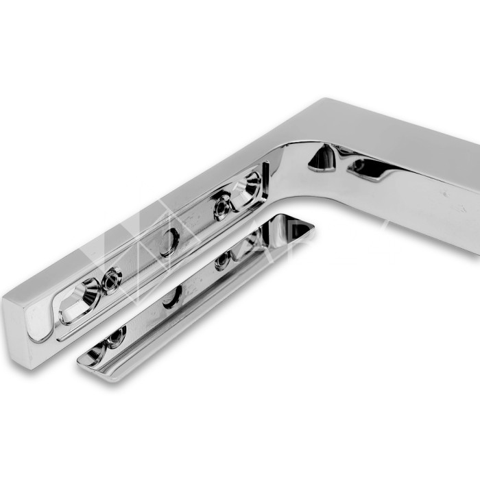 Угловой стабилизатор Диор FDK-5R стена-стекло 90˚ правый, нержавейка/полированный