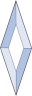 Бевелс AV016 ромб 51 х 152 мм