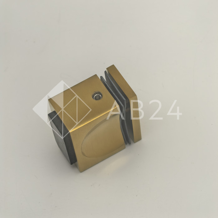 Ручка кноб FDR-67 с резиновым торцом (односторонняя), алюминий/брашированное золото