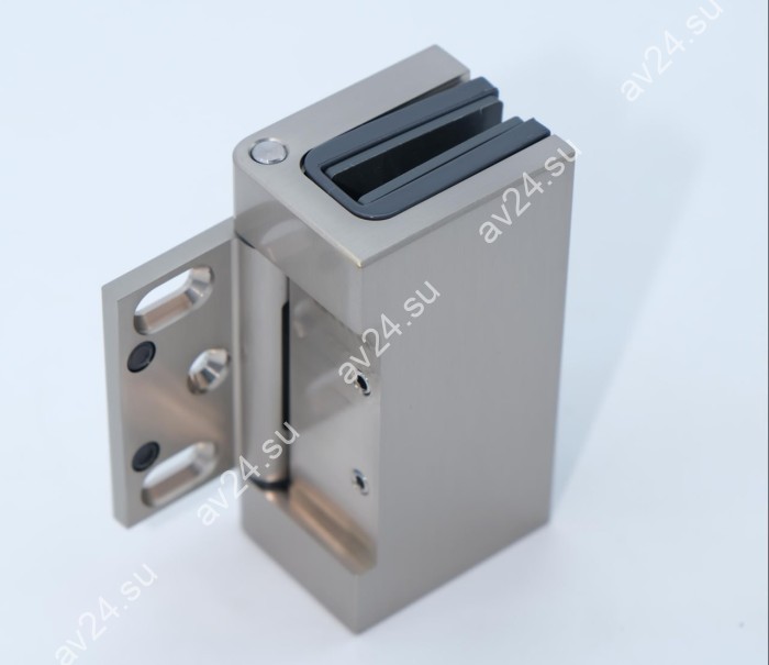 Петля Валия FDP-260 стена-стекло, открывание 90° латунь/хром