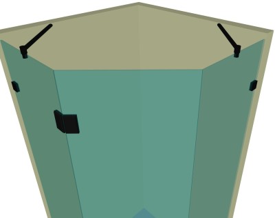 Душевая кабина пятиугольная DK-301К на коннекторах