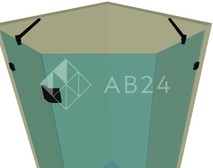 Душевая кабина пятиугольная DK-301К на коннекторах