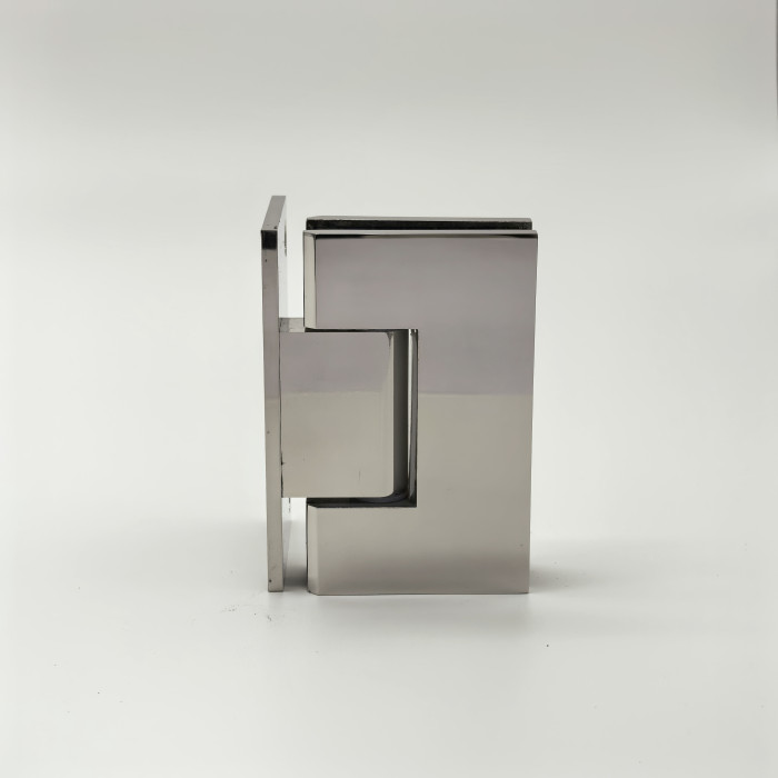 Петля Альфа α FDP-10 стена-стекло с бок. креплением, нержавейка/полированный