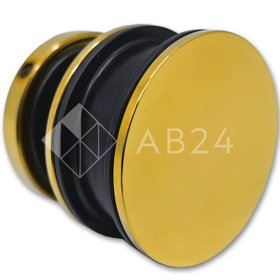 Ролик FDS-30 с креплением к стеклу, нержавейка/золото