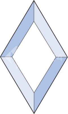 Бевелс AV17 ромб  76 х 127 мм