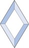 Бевелс AV17 ромб  76 х 127 мм