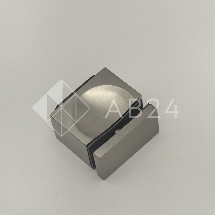 Ручка кноб FDR-67 с резиновым торцом (односторонняя), алюминий/матовая