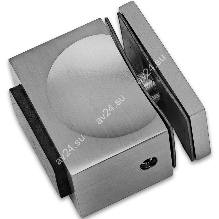 Ручка кноб FDR-67 с резиновым торцом (односторонняя), алюминий/матовая