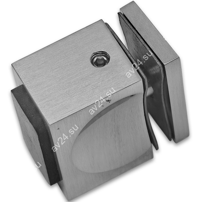 Ручка кноб FDR-67 с резиновым торцом (односторонняя), алюминий/матовая