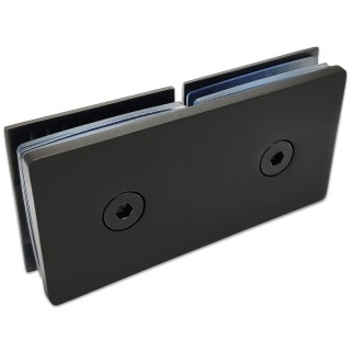 Коннектор для стекла Бета β FDK-26, стекло-стекло 180°, латунь/черный