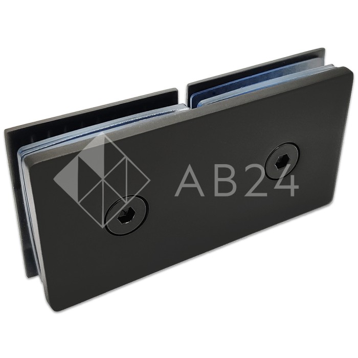 Коннектор для стекла Бета β FDK-26, стекло-стекло 180°, латунь/черный