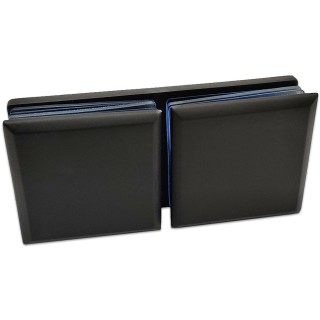 Коннектор для стекла Бета β FDK-26, стекло-стекло 180°, латунь/черный