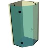 Душевая кабина пятиугольная DK-301P в опорном профиле