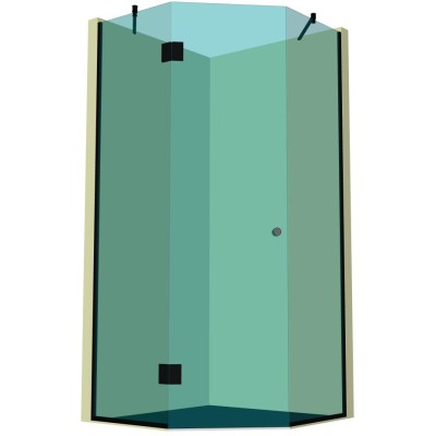 Душевая кабина пятиугольная DK-301P в опорном профиле