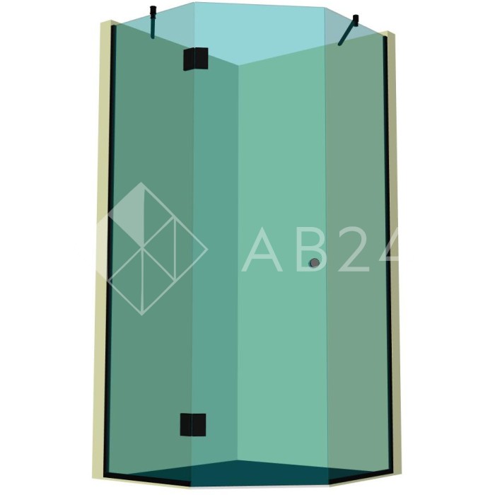 Душевая кабина пятиугольная DK-301P в опорном профиле