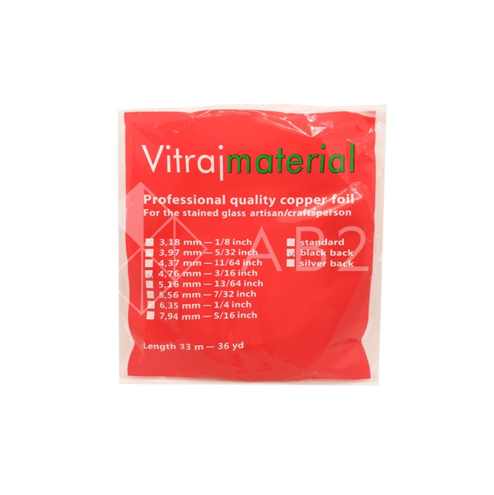 Медная фольга стандарт VitrajMaterial 5,16 мм